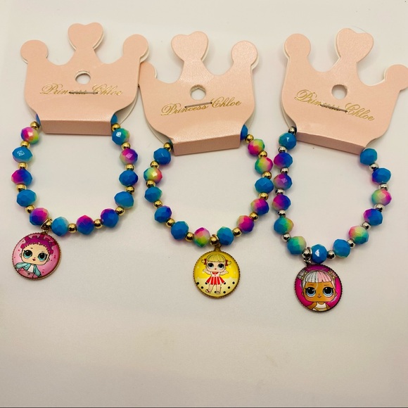 Princess Chloe Other - Bracelets Kids Girly 3 Pieces Total! ADORABLE! Brand new in packaging!